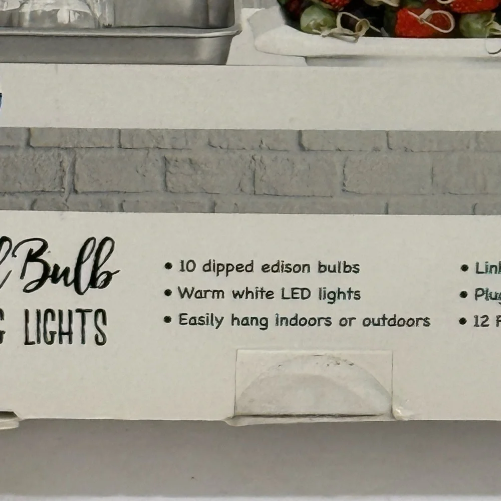 NEW MERKURY Innovations Multicolor Dipped Bulb LED String Lights